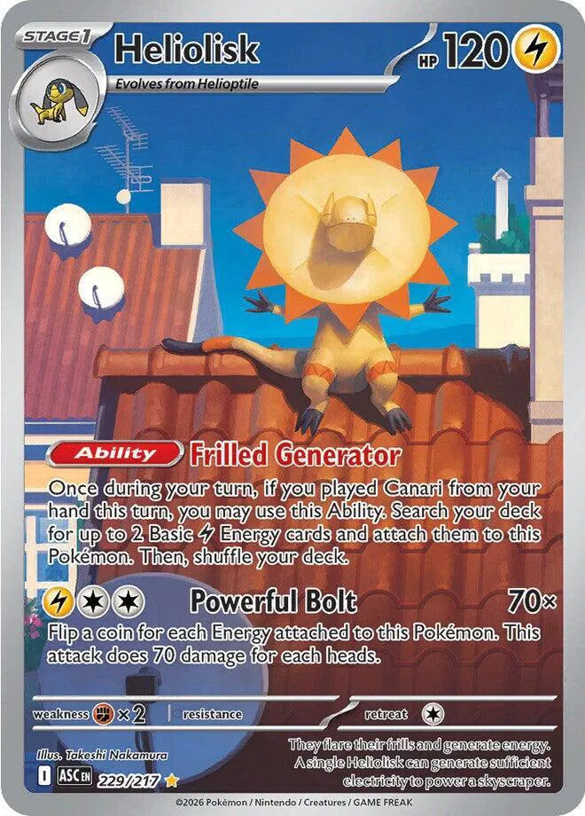 Pokemon TCG: Heliolisk 229/217 - Ascended Heroes