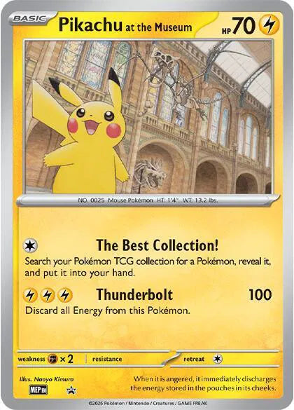 Pokemon TCG Pikachu at the Museum (Jumbo) - Promo