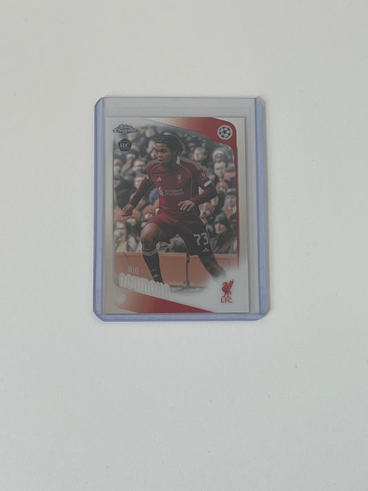 Rio Ngumoha Topps Chrome Base Card UCC 25/26