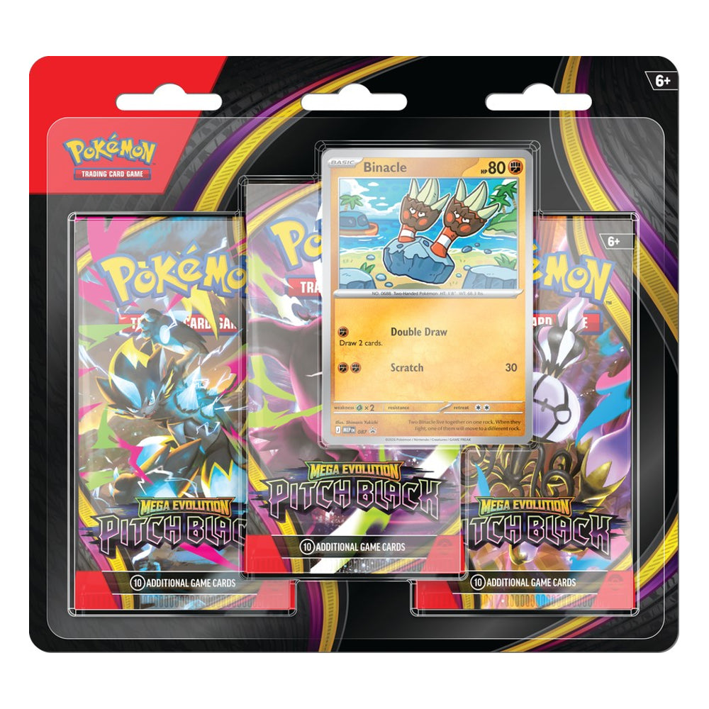 Pokemon TCG: Mega Evolution Pitch Black 3 Pack Blister