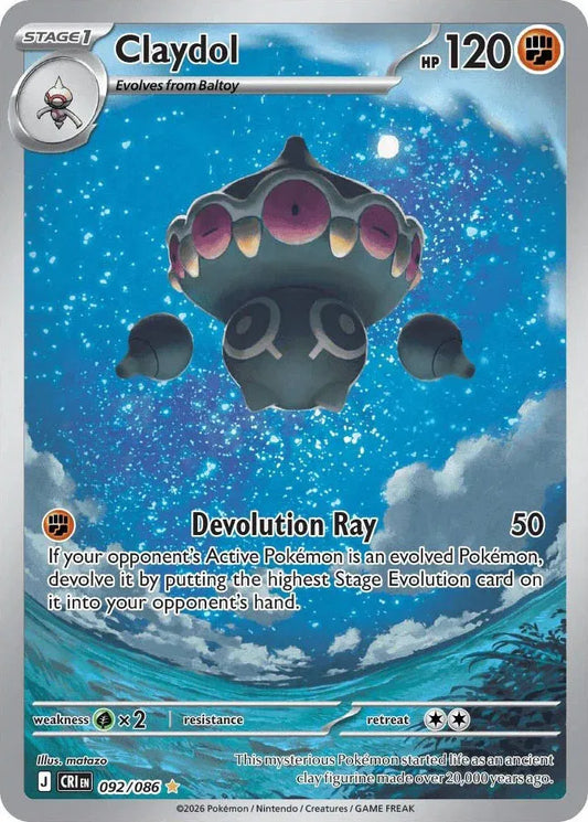 Pokemon TCG: Claydol 092/086 - Chaos Rising