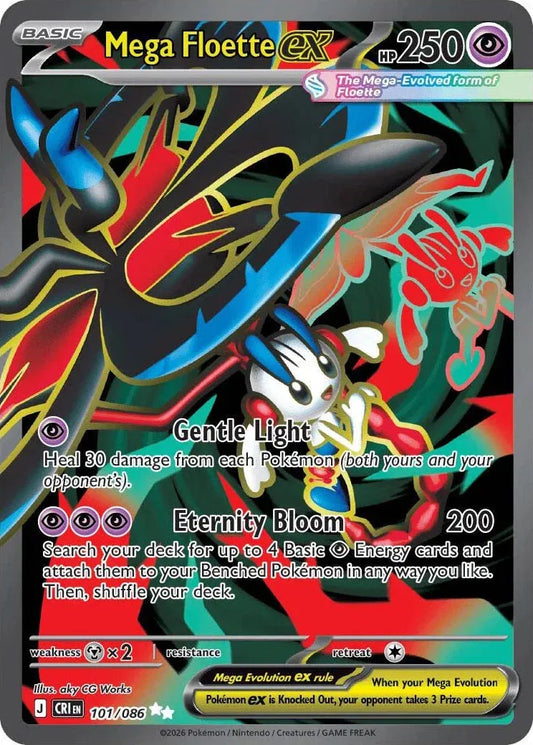 Pokemon TCG Mega Floette ex 101/086 - Chaos Rising