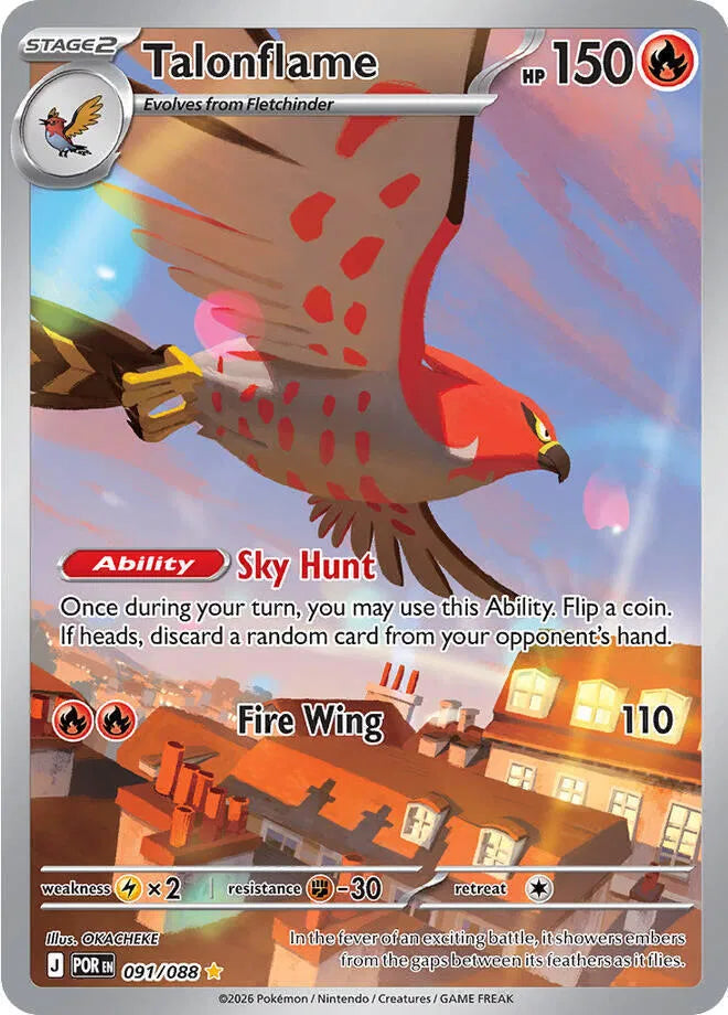Pokemon TCG: Talonflame 091/088 - Perfect Order