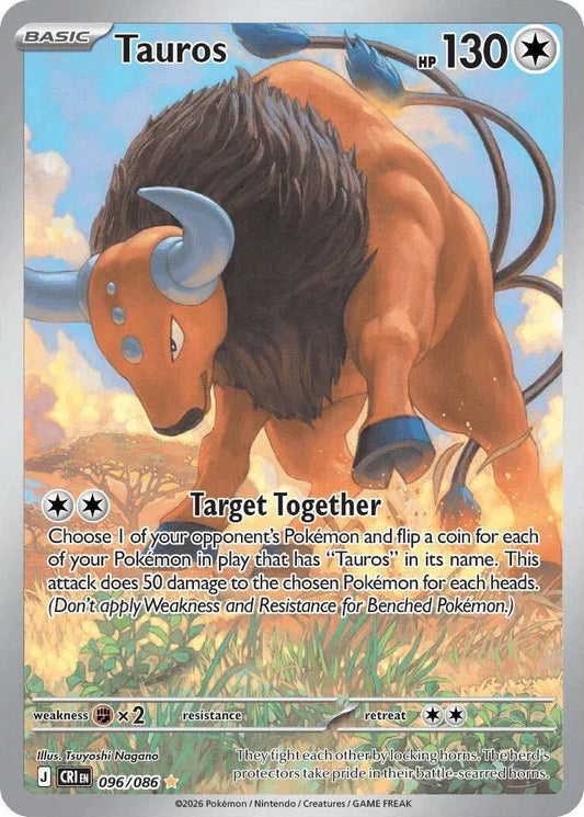 Pokemon TCG: Tauros 096/086 - Chaos Rising